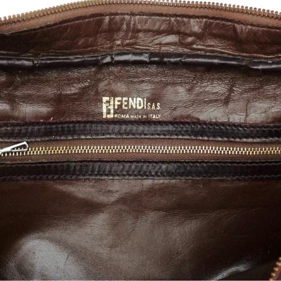 Fendi Zucca Vintage Top handle Boston Bag / Wallet bundle- Bag With COA - Picture 17 of 17